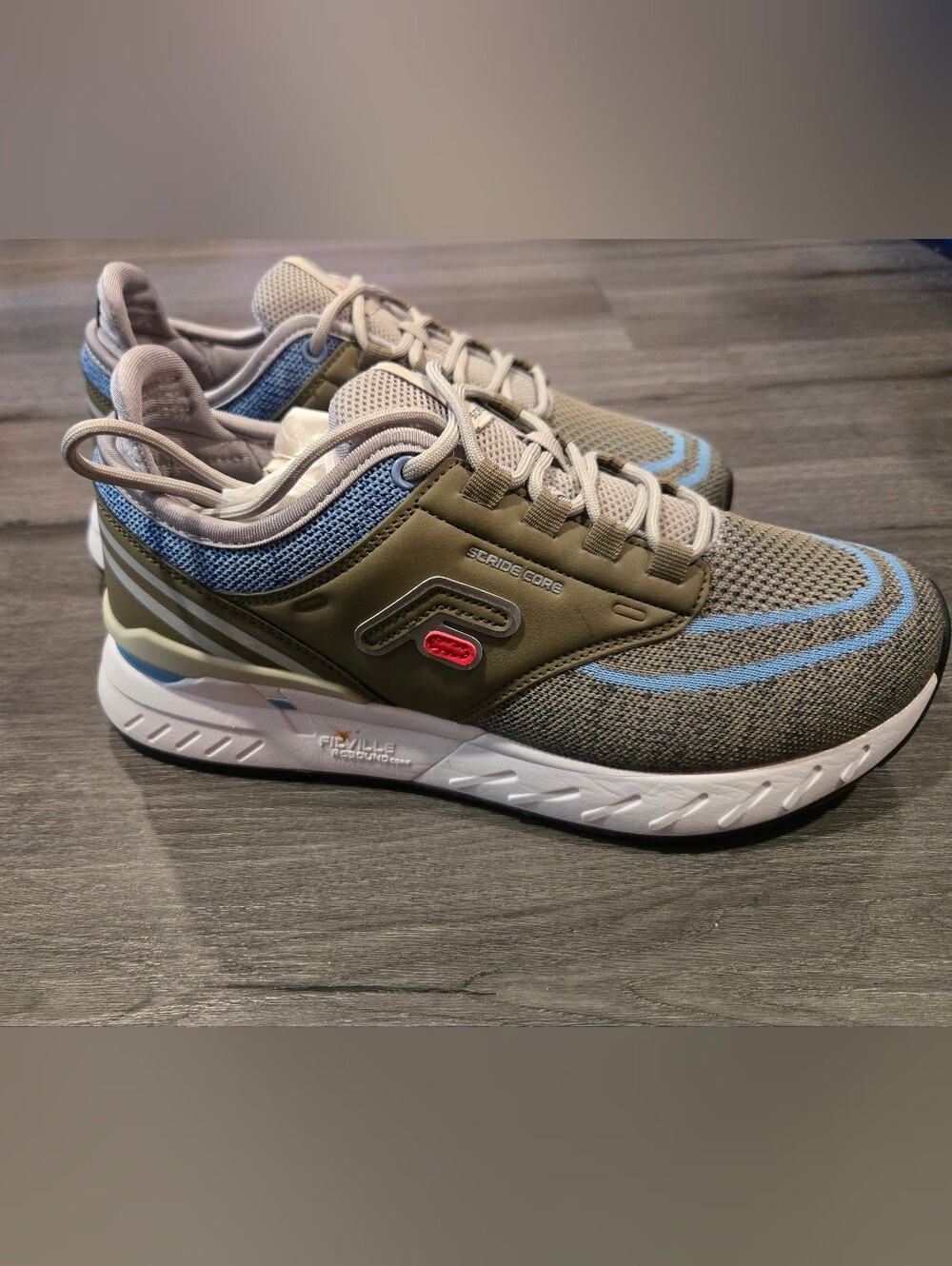 Women’s Olive & Blue Athletic Sneakers